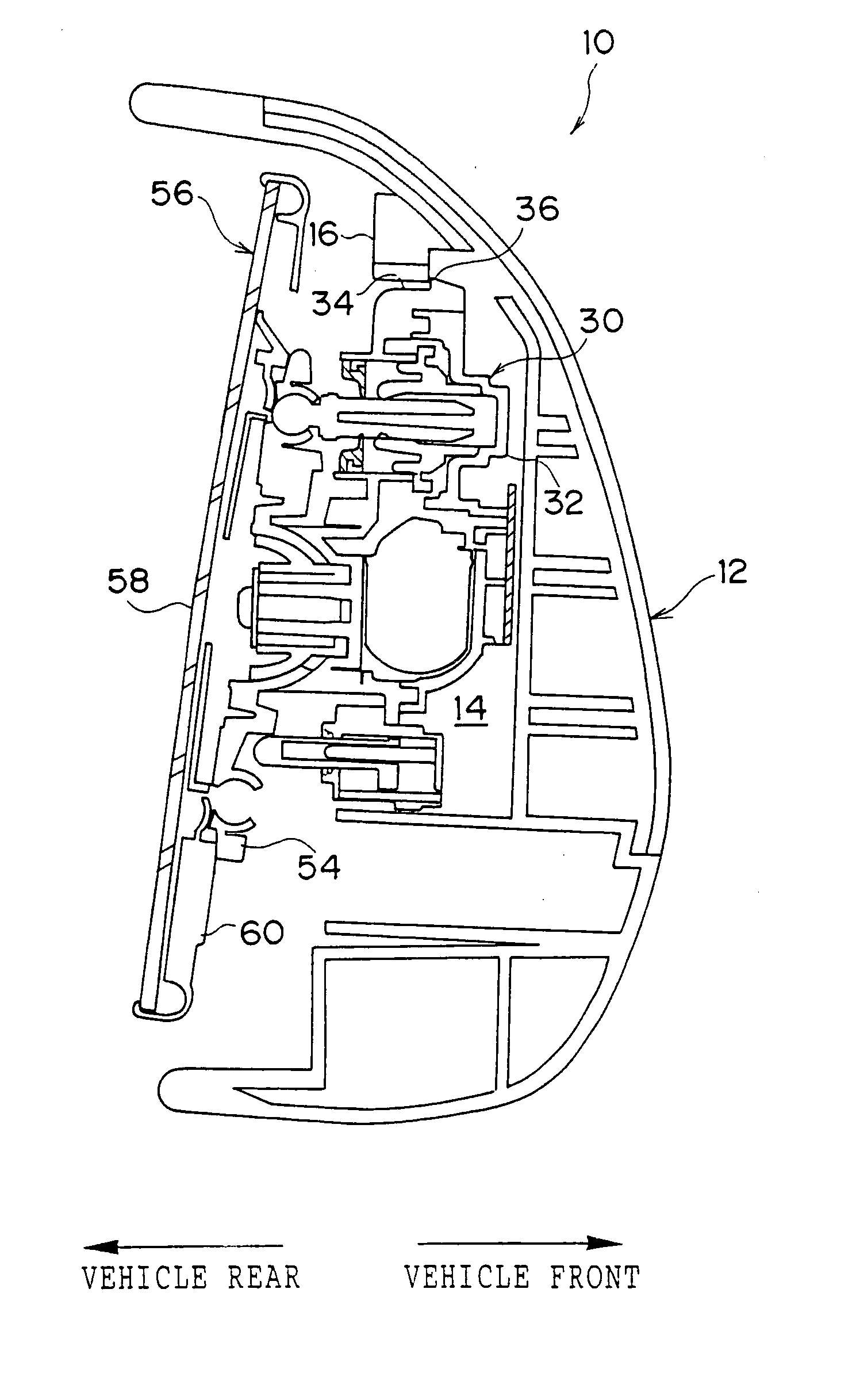 Mirror device for a vehicle