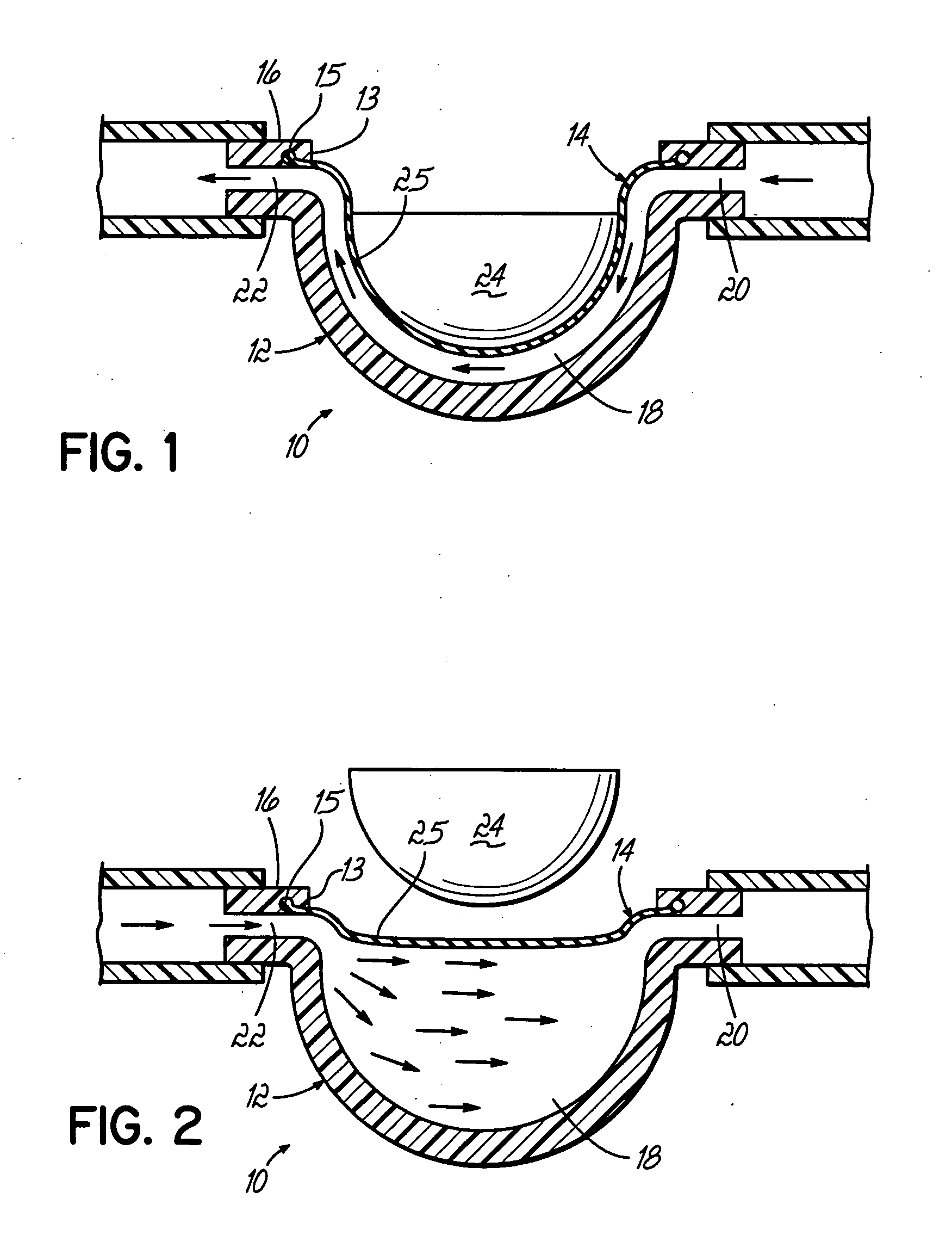 Diaphragm-based reservoir for a closed blood sampling system