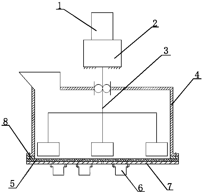 Disc type vibrating stirring machine