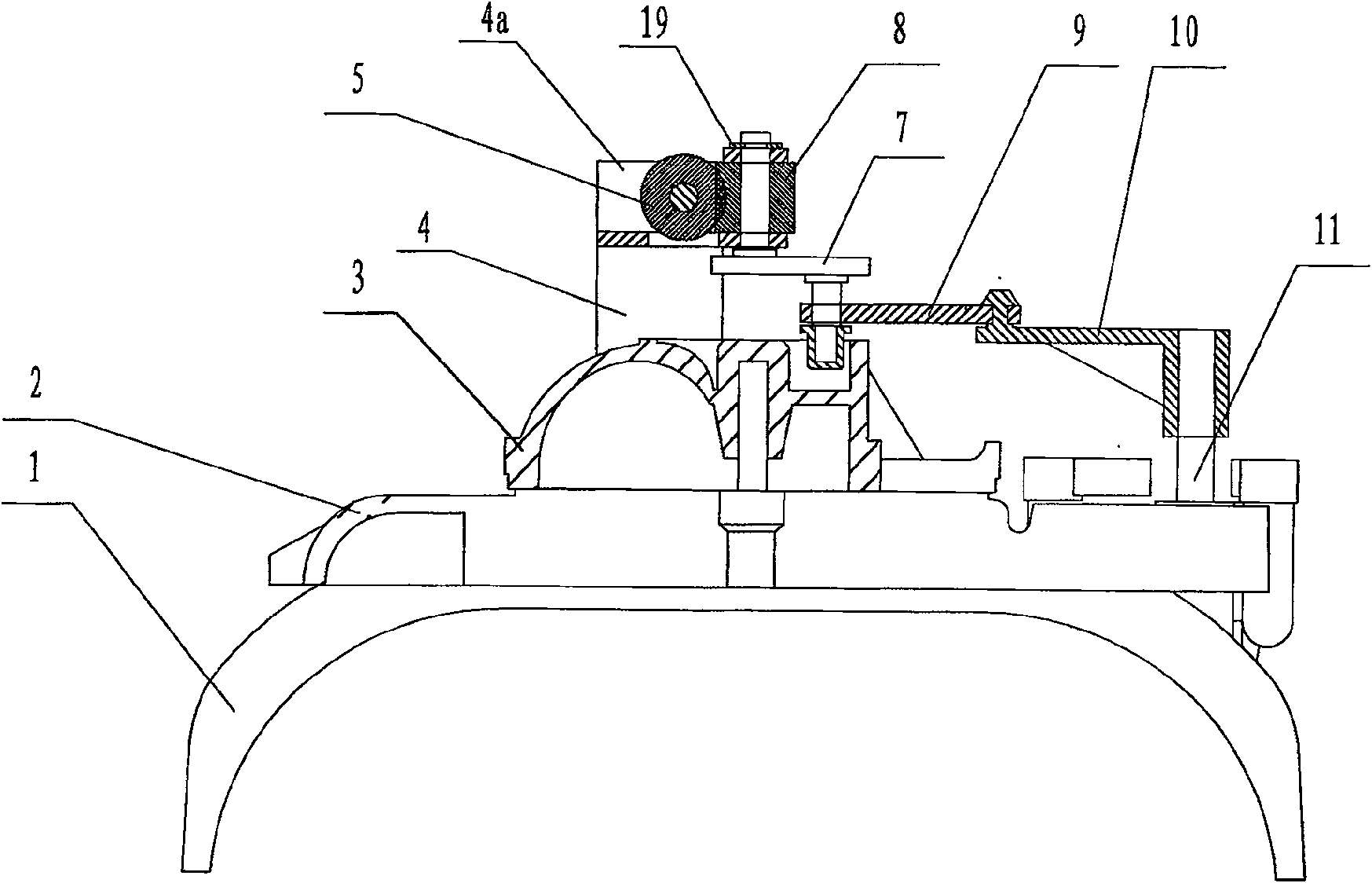 Gas meter movement embedded transmission mechanism