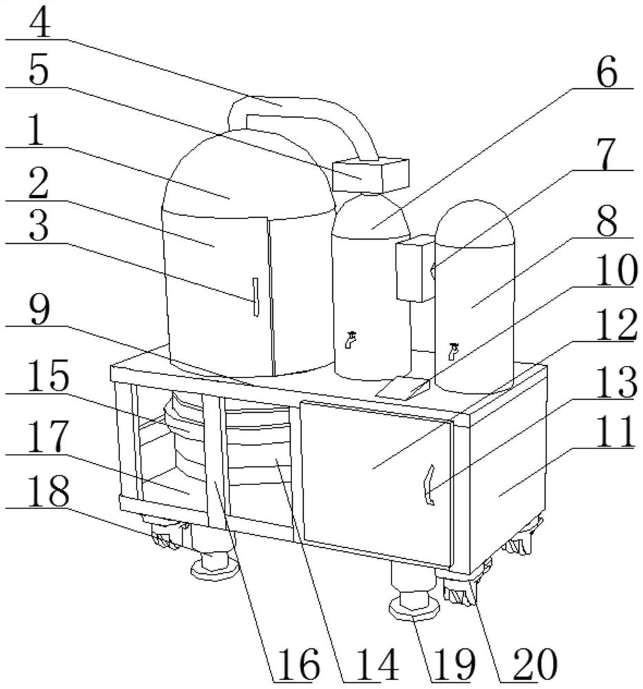 Low-pressure distillation equipment for scallion oil production and use method