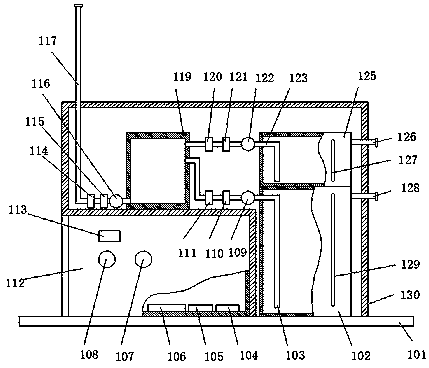 Public transportation emergency epidemic prevention and disinfection system atomized by atomizing nozzle on its end