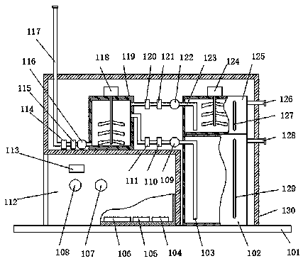 Public transportation emergency epidemic prevention and disinfection system atomized by atomizing nozzle on its end