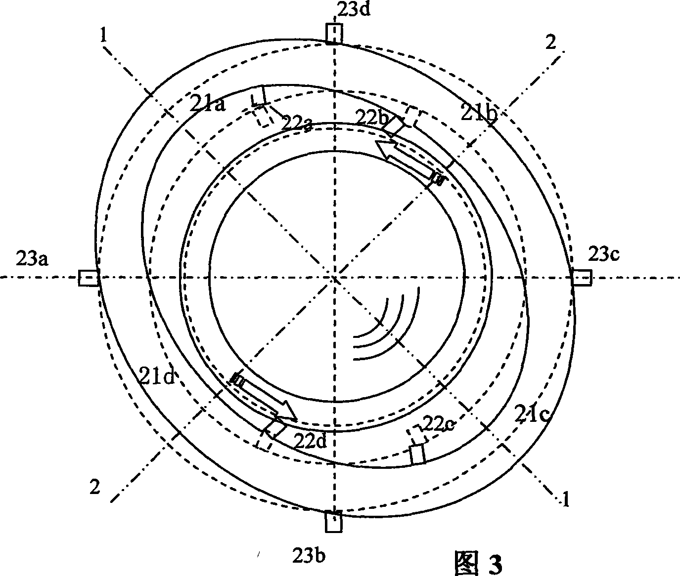 Micro piezoelectric motor-lens integrated driving machine