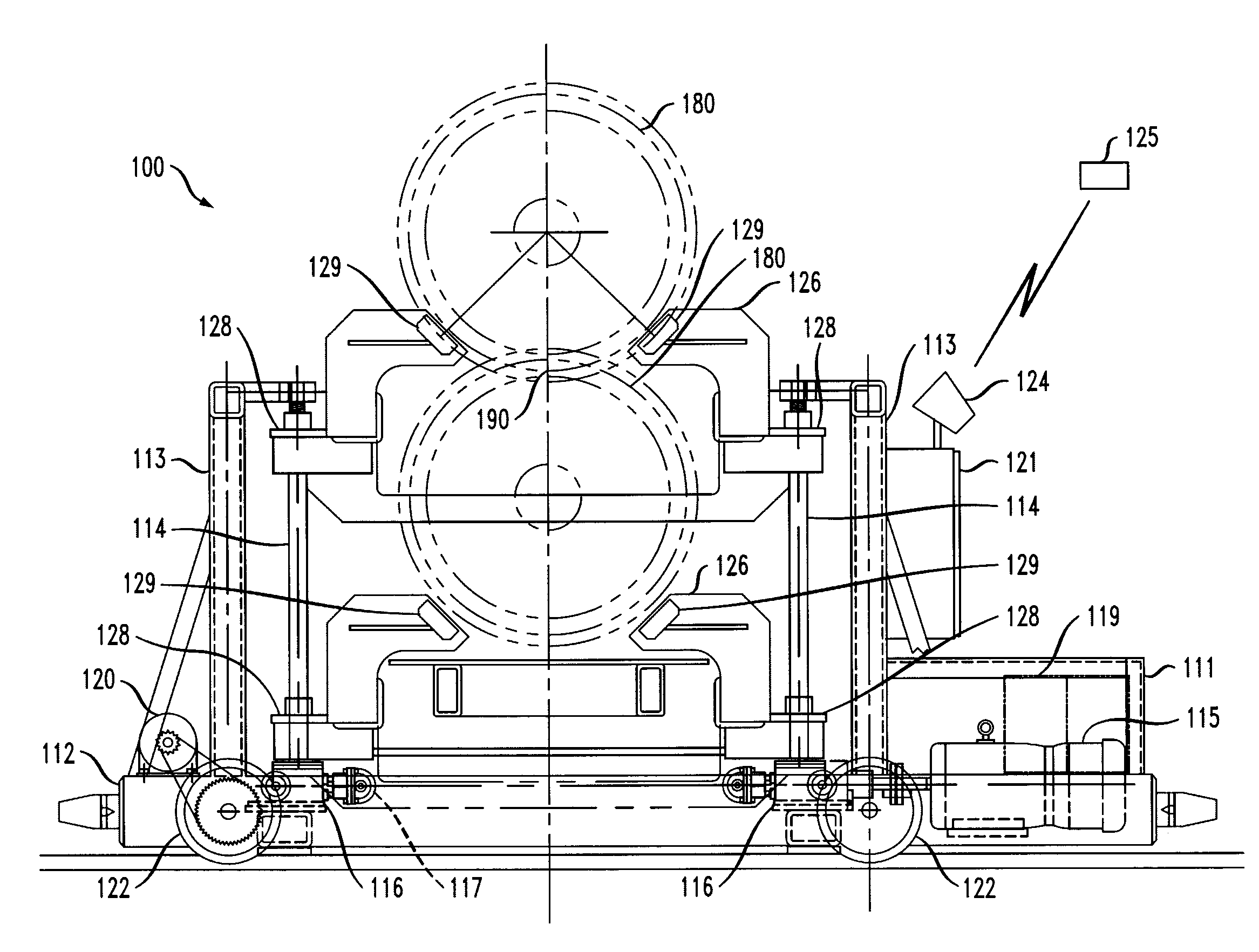 Split rail trolley system