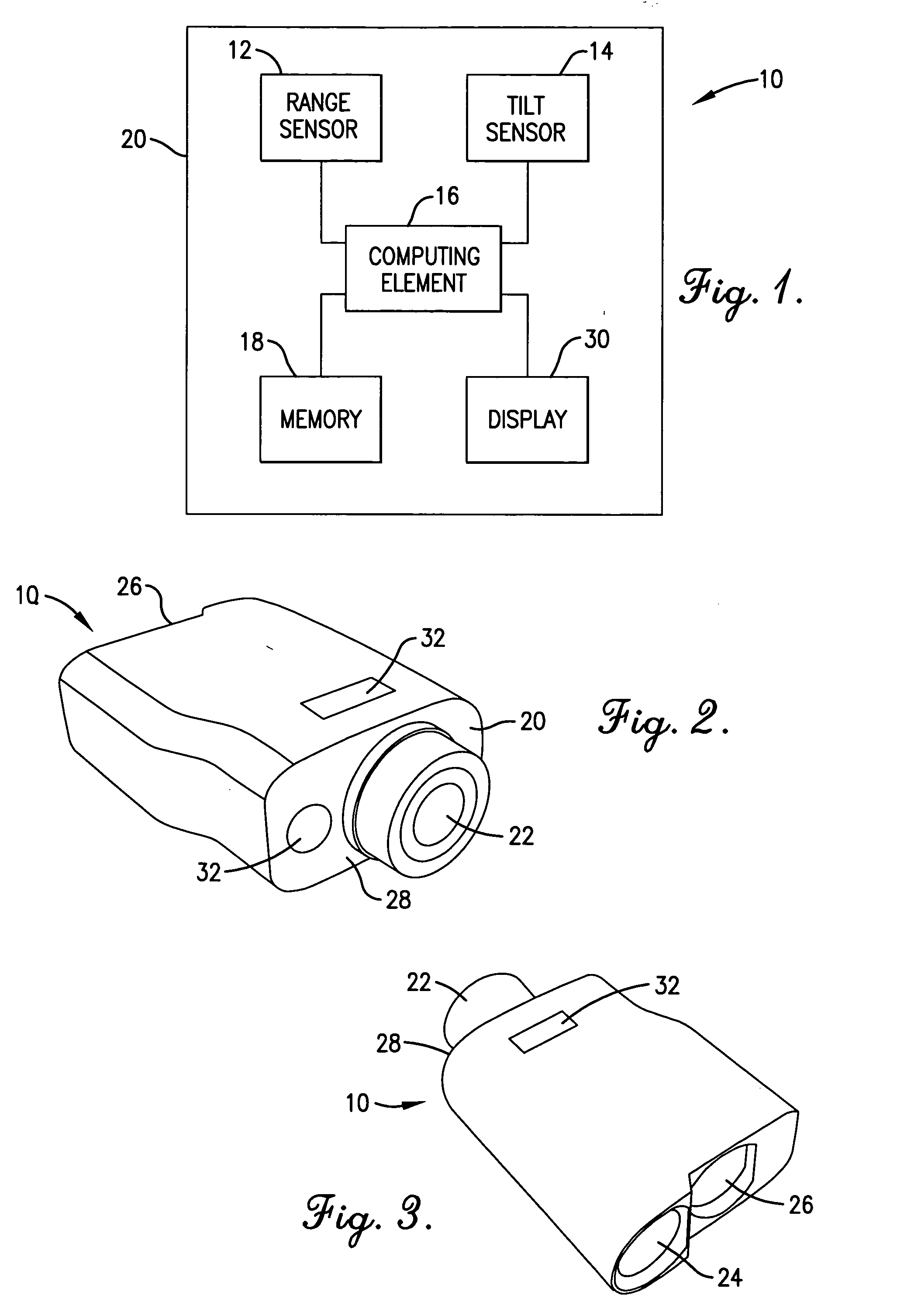 Method, device, and computer program for determining a range to a target