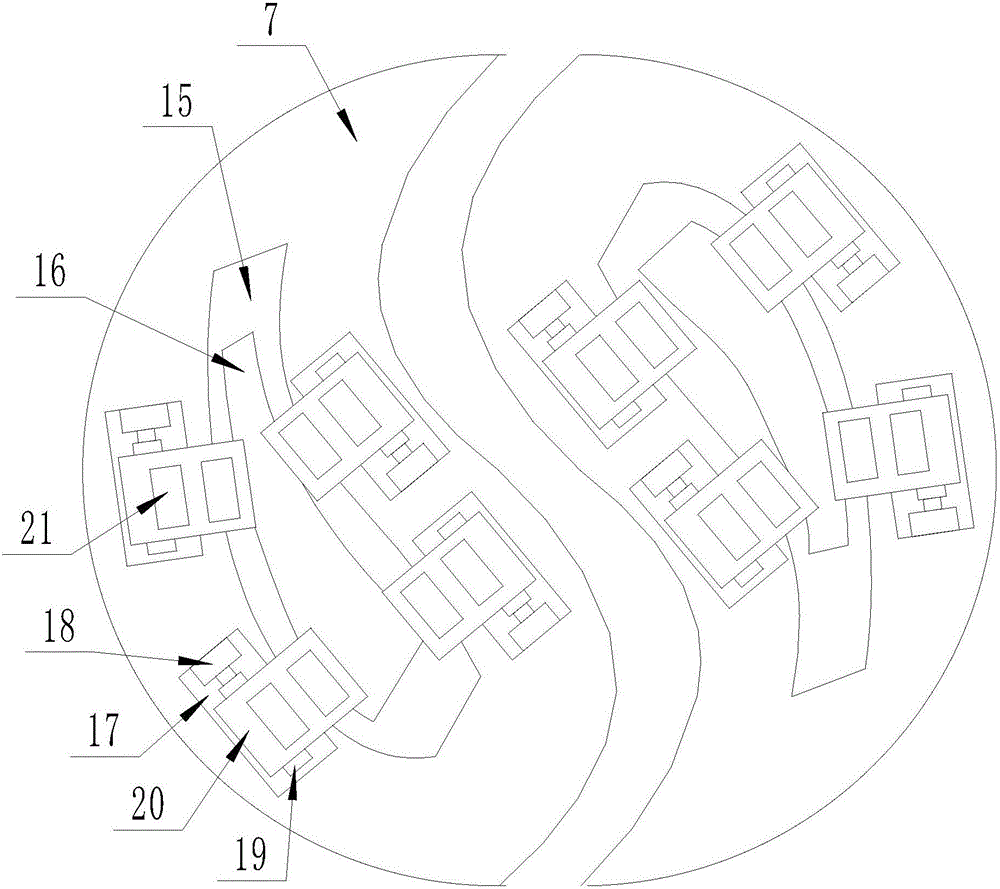 Hot pot bearing device with temperature adjusting function