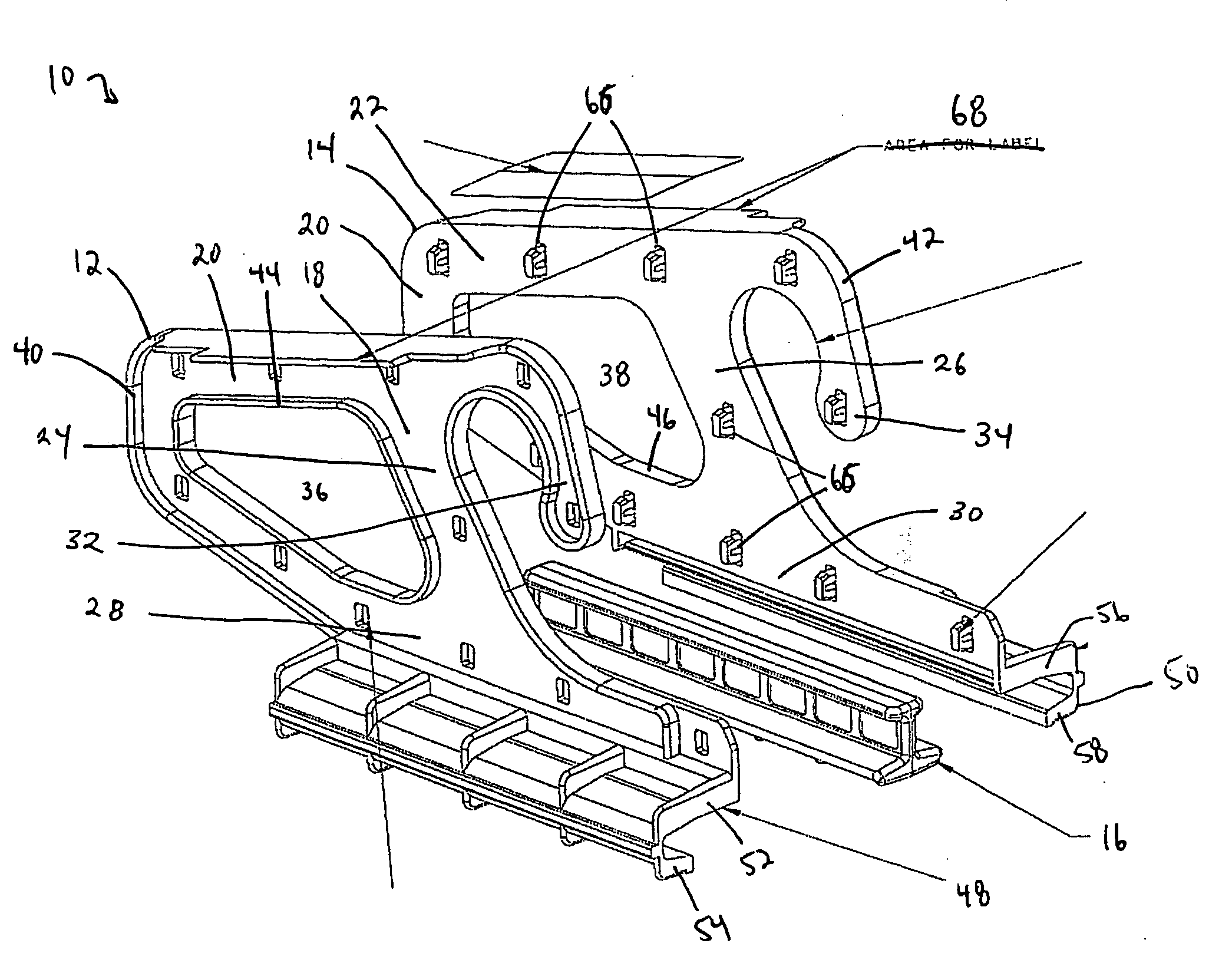 Locking automobile mat hanger and display device