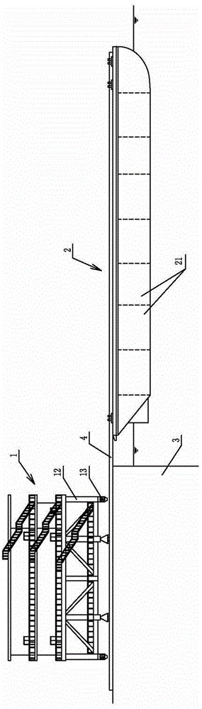 Buoyancy type mounting method for offshore boosting station