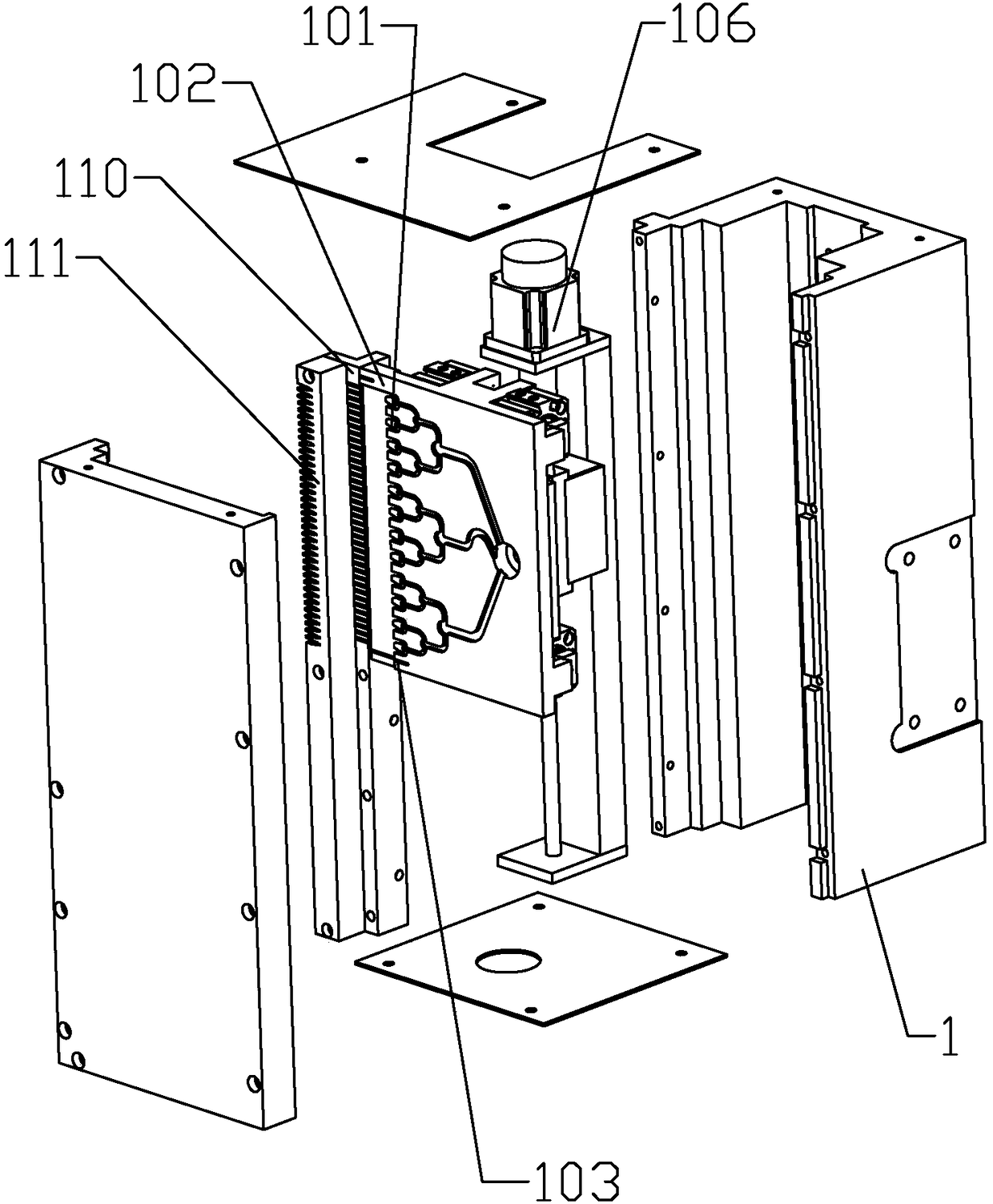 Intelligent batten gluing machine for wood processing