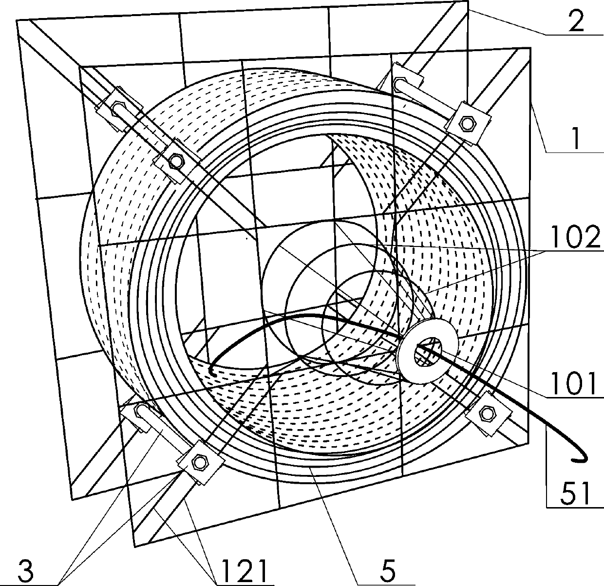 Prestressed steel strand fixing frame and mounting and using method thereof