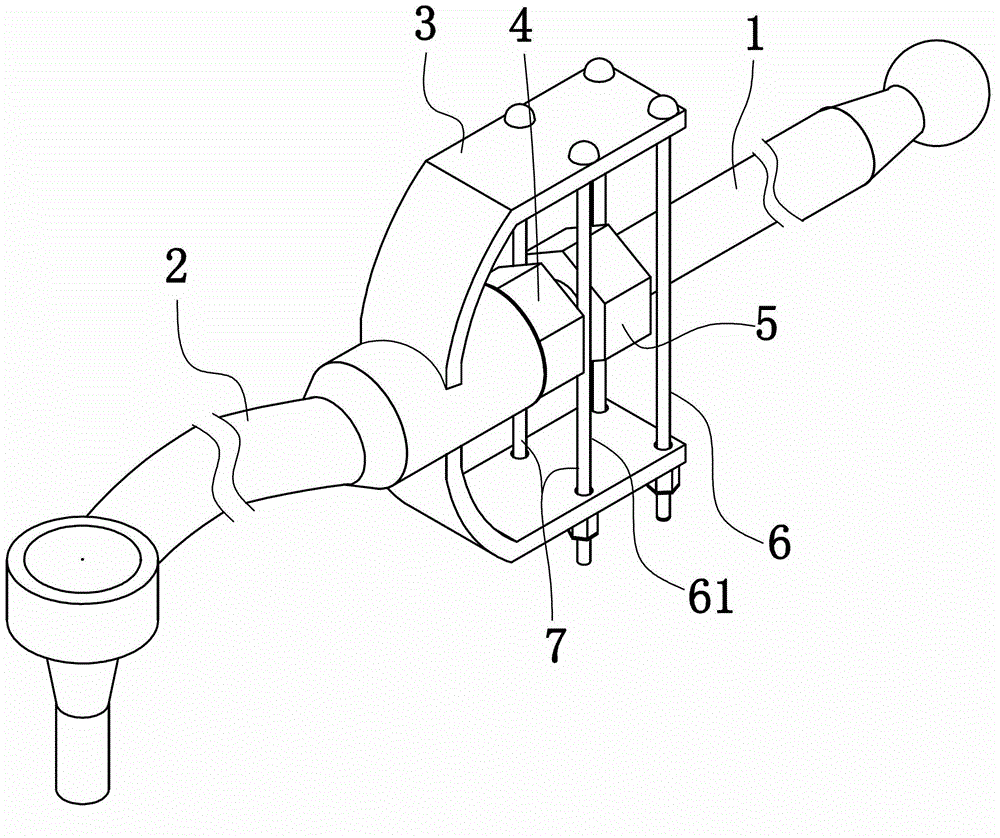 A power steering tie rod