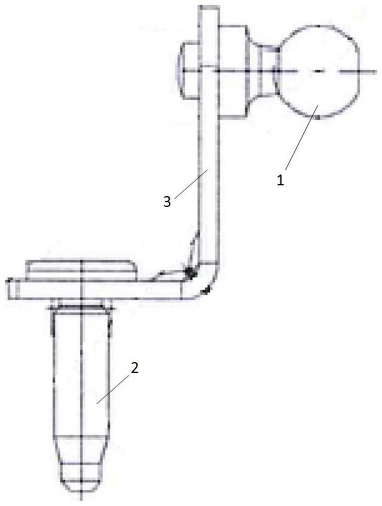 Ball pin support and machining method thereof