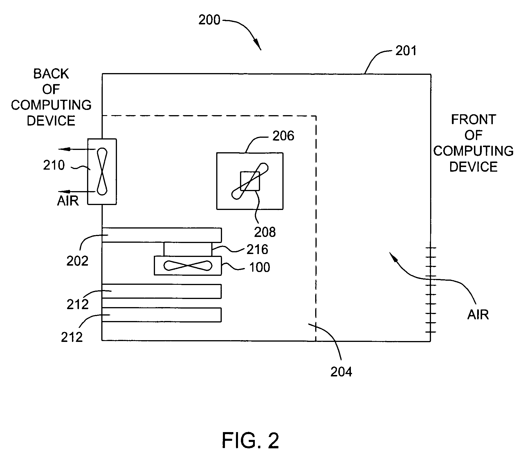 Cooling system for computer hardware