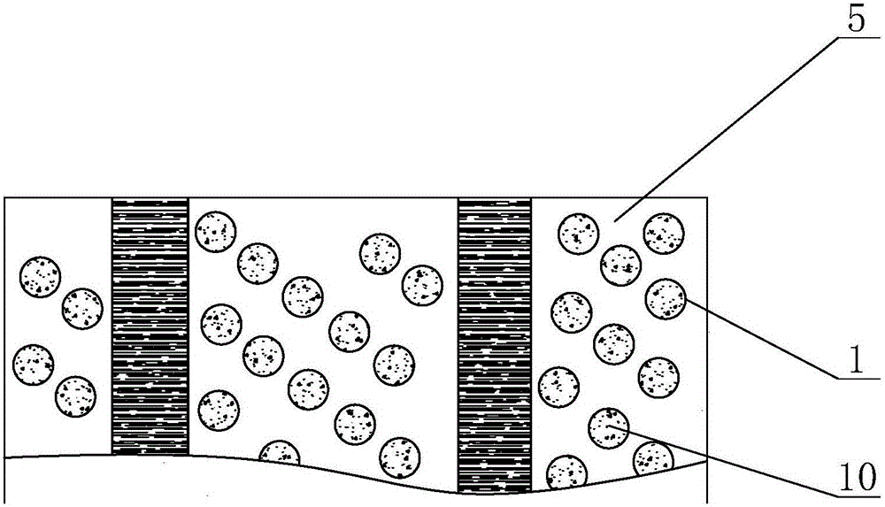 Structure under-covering gob area filling expansion bag and construction method