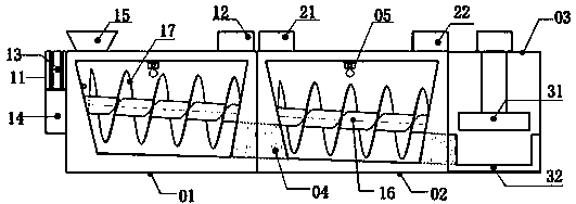 Rapid dewatering device for perishable garbage composting