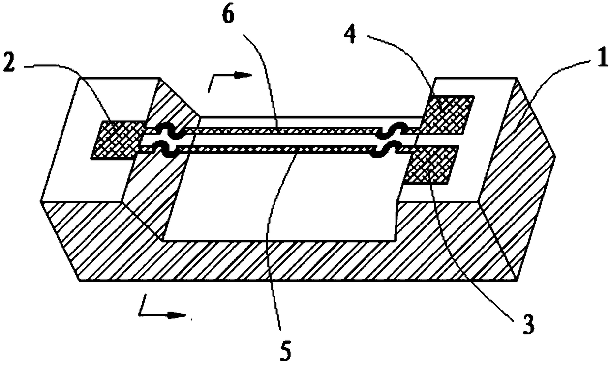 Particle vibration velocity measurement sensitive structure and preparation method thereof