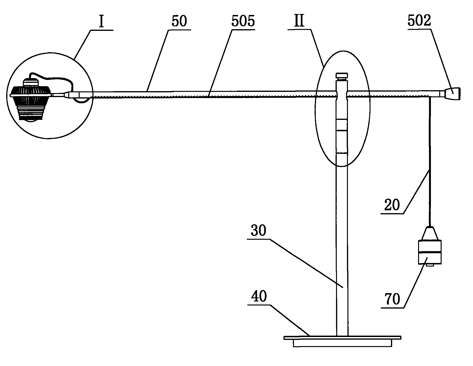 Measurement desk lamp