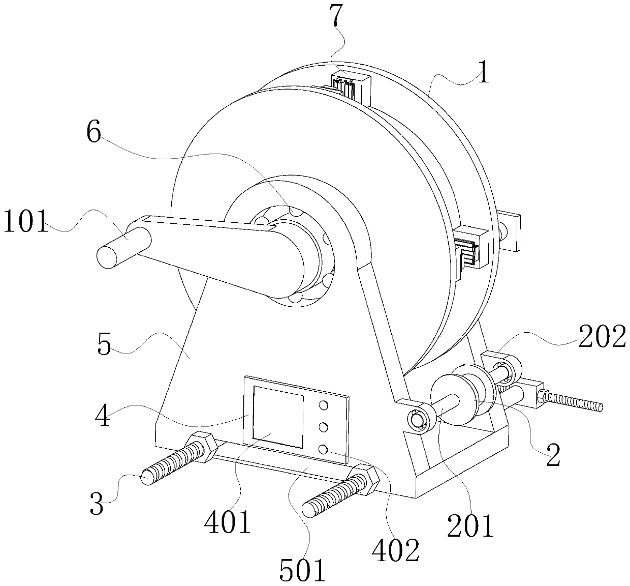 Cable straightening device for communication engineering