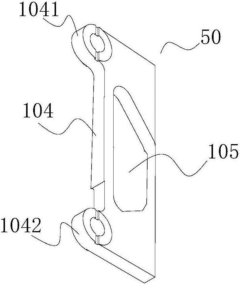 Moving die plate of injection molding machine and injection molding machine