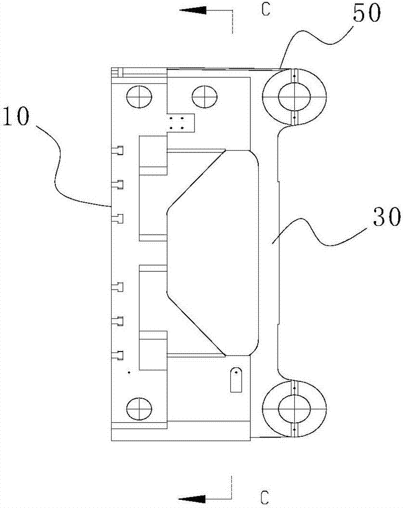 Moving die plate of injection molding machine and injection molding machine