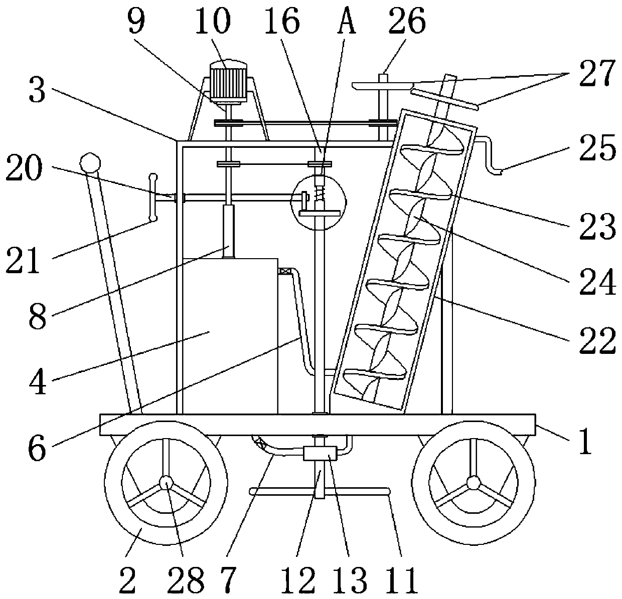 Lake sludge cleaning equipment