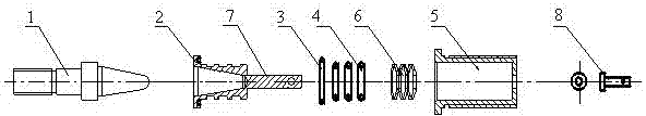 A floating positioning cone connection device