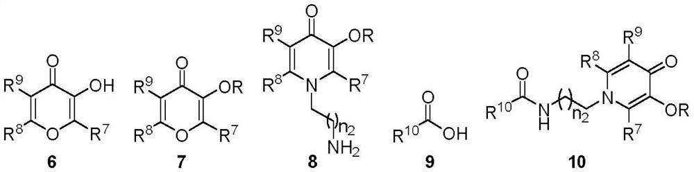 Formamide pyridone iron chelating agent derivative with potential multi-target anti-AD activity as well as preparation method and application thereof