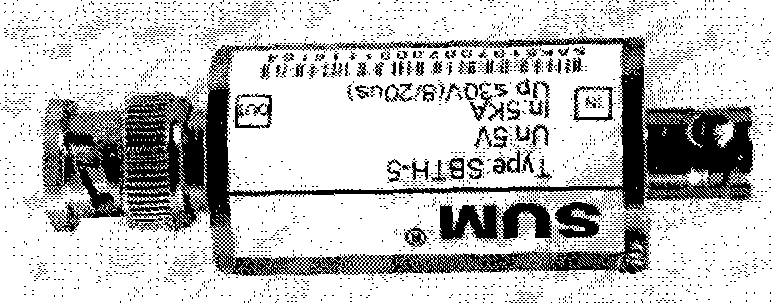 Coaxial channel lightning protection device circuit