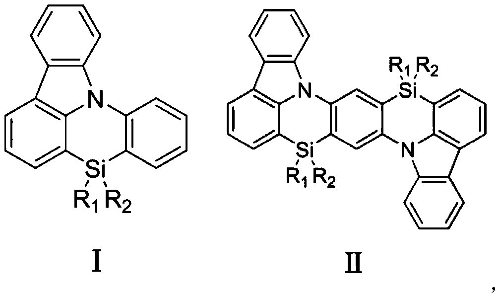 Photoelectric functional material based on silazine unit and its preparation method and application