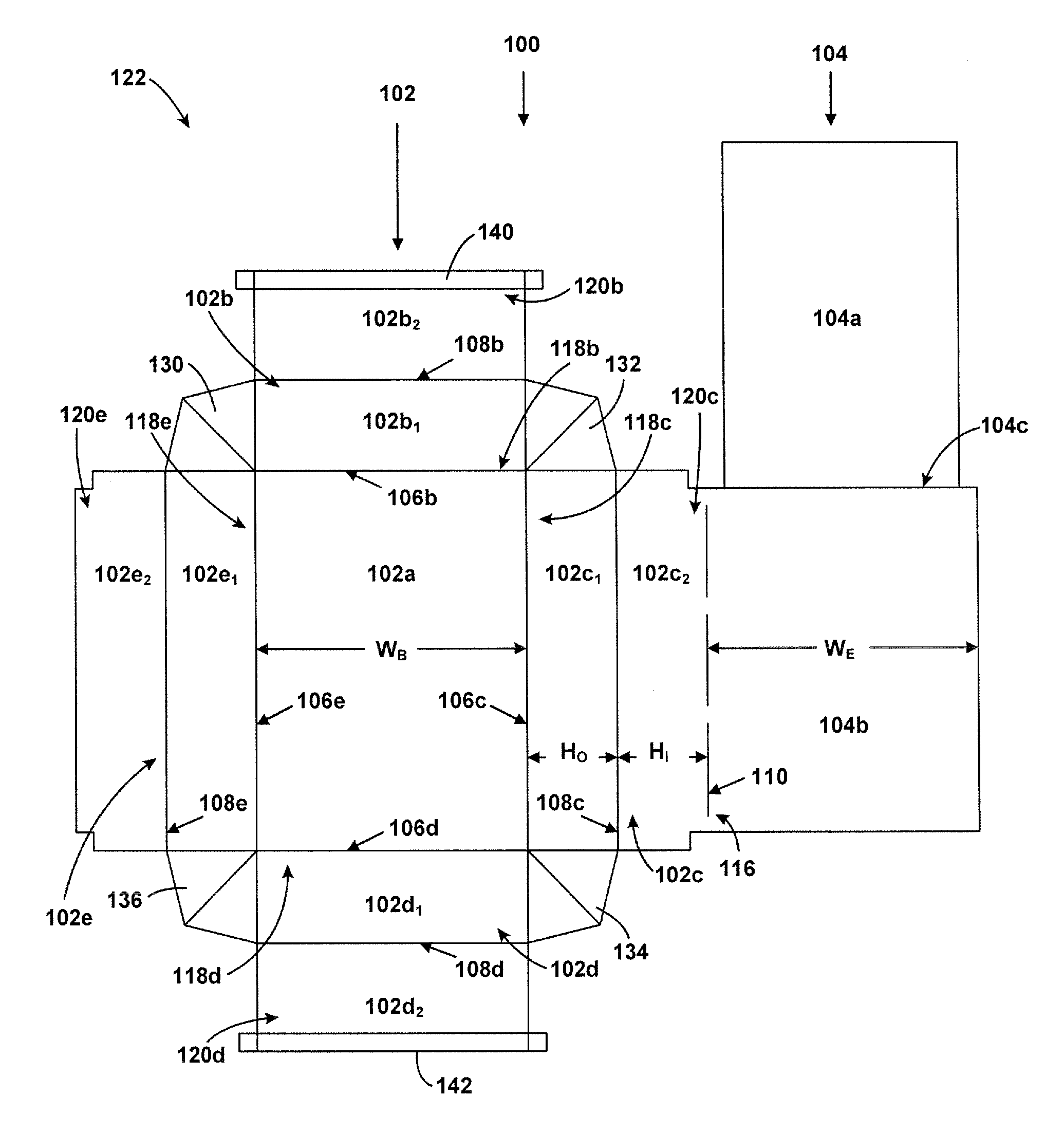 System and method for forming a reinforced box structure