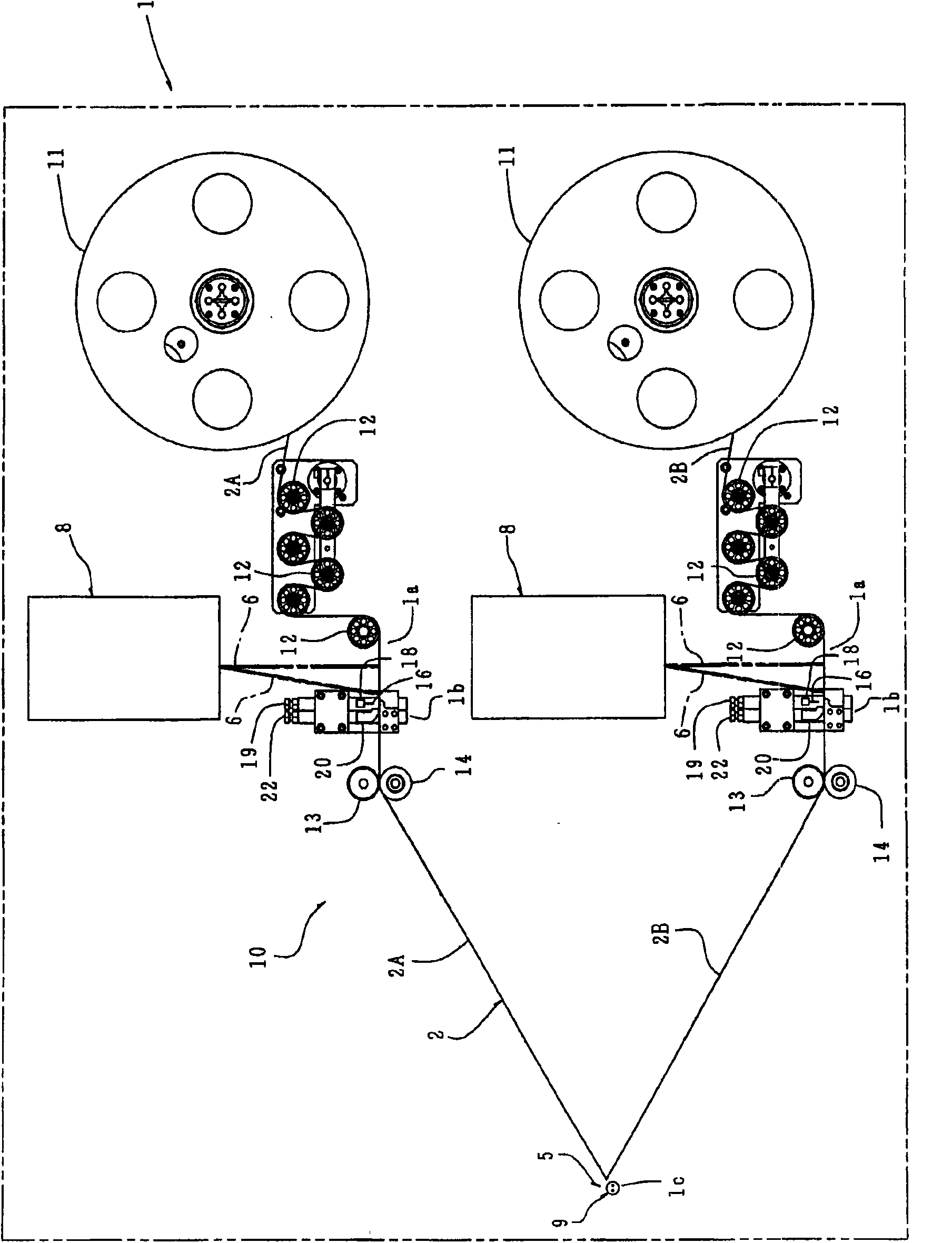 Production method and device of electronic components