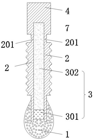 Cotton swab with liquid storage structure