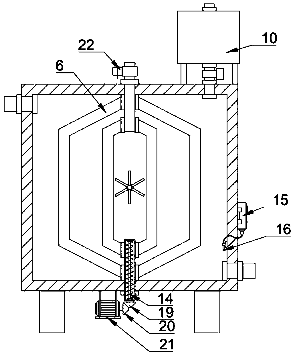 Device for promoting calcite to remove high-concentration phosphorus in wastewater