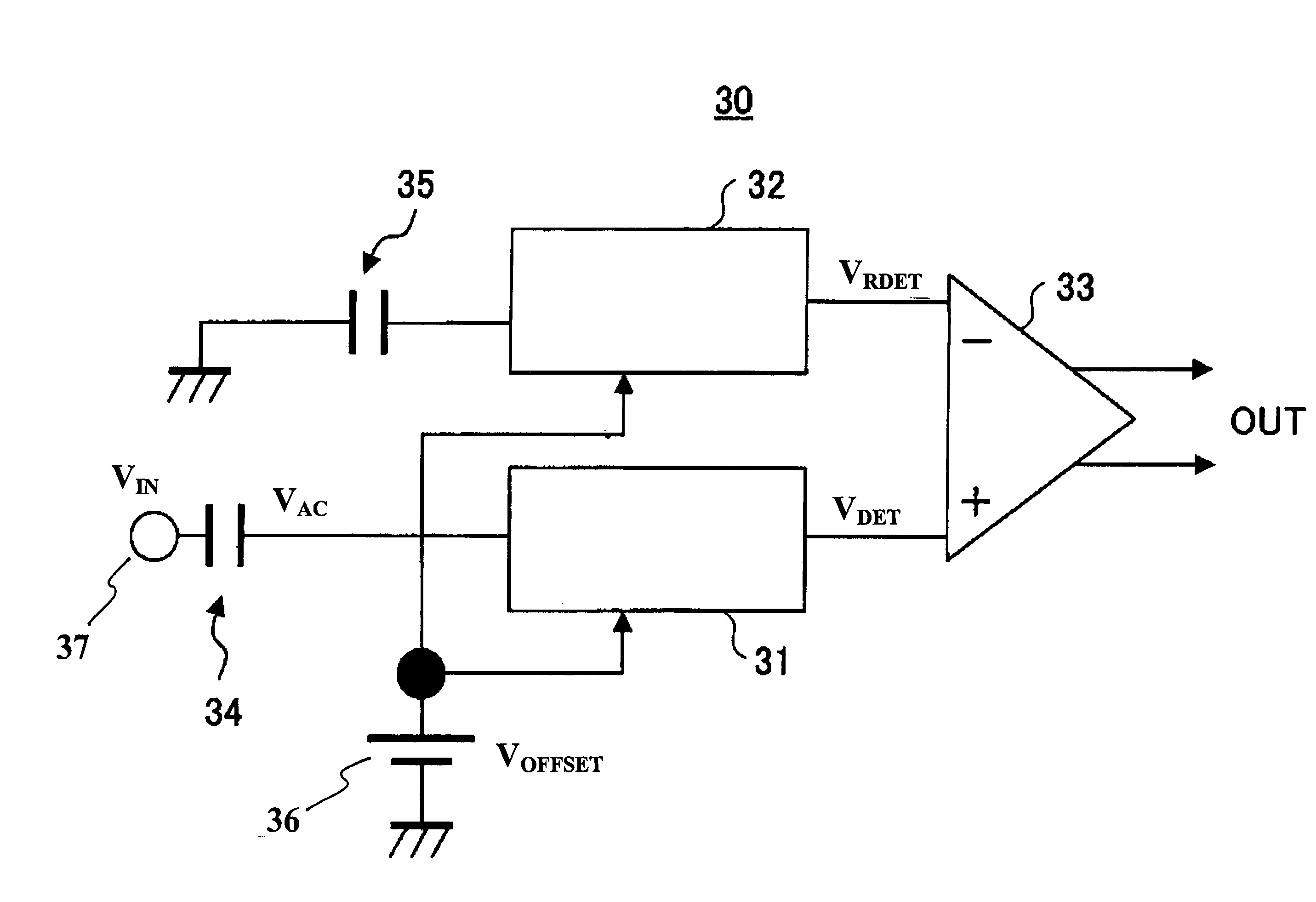 Diode detecting circuit