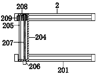 A patching device for a backplane sticking light-shielding film machine