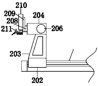 A patching device for a backplane sticking light-shielding film machine