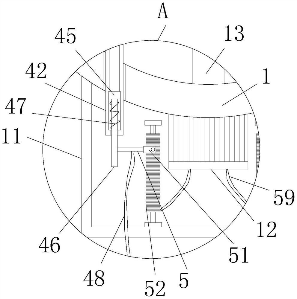 Impurity filtering device for industrial sewage treatment