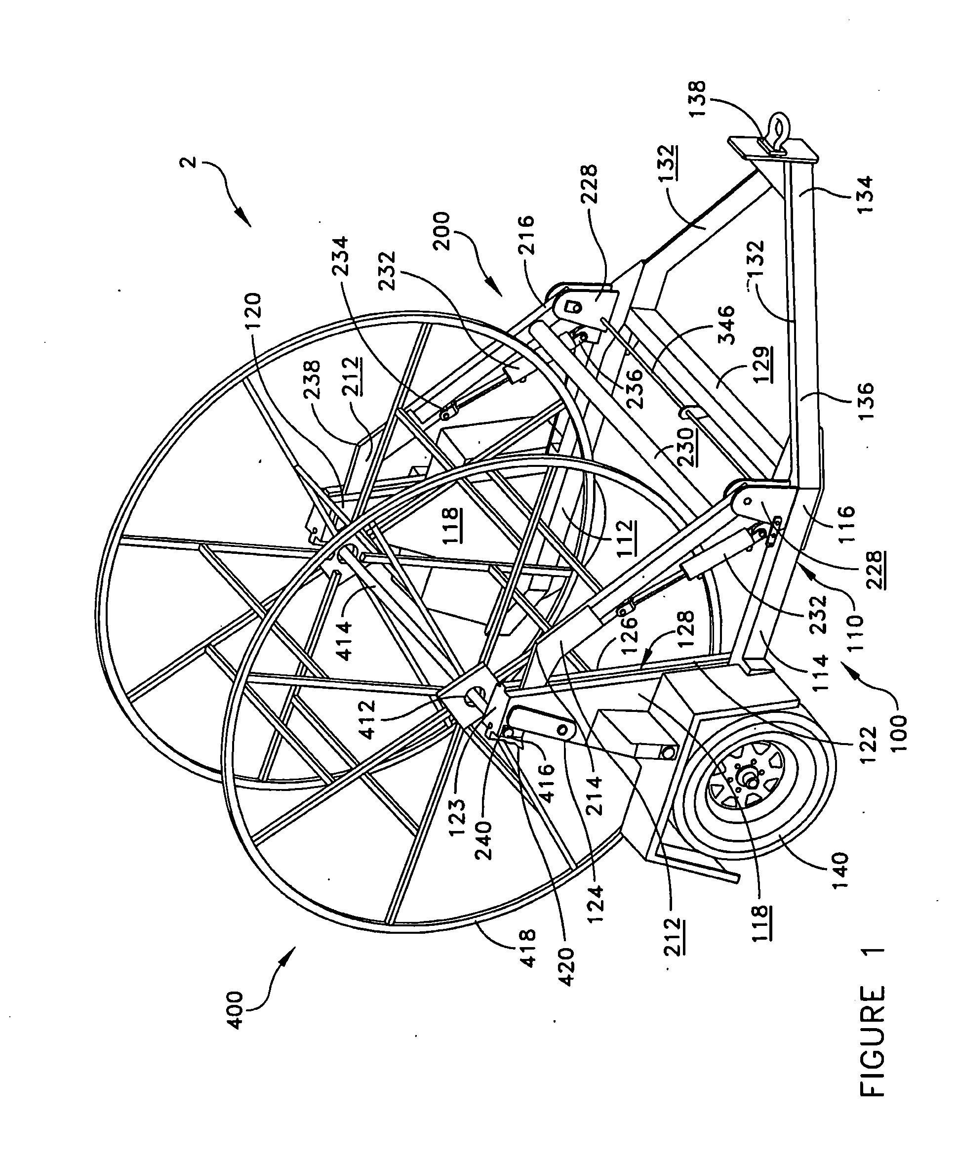 Cable reel trailer