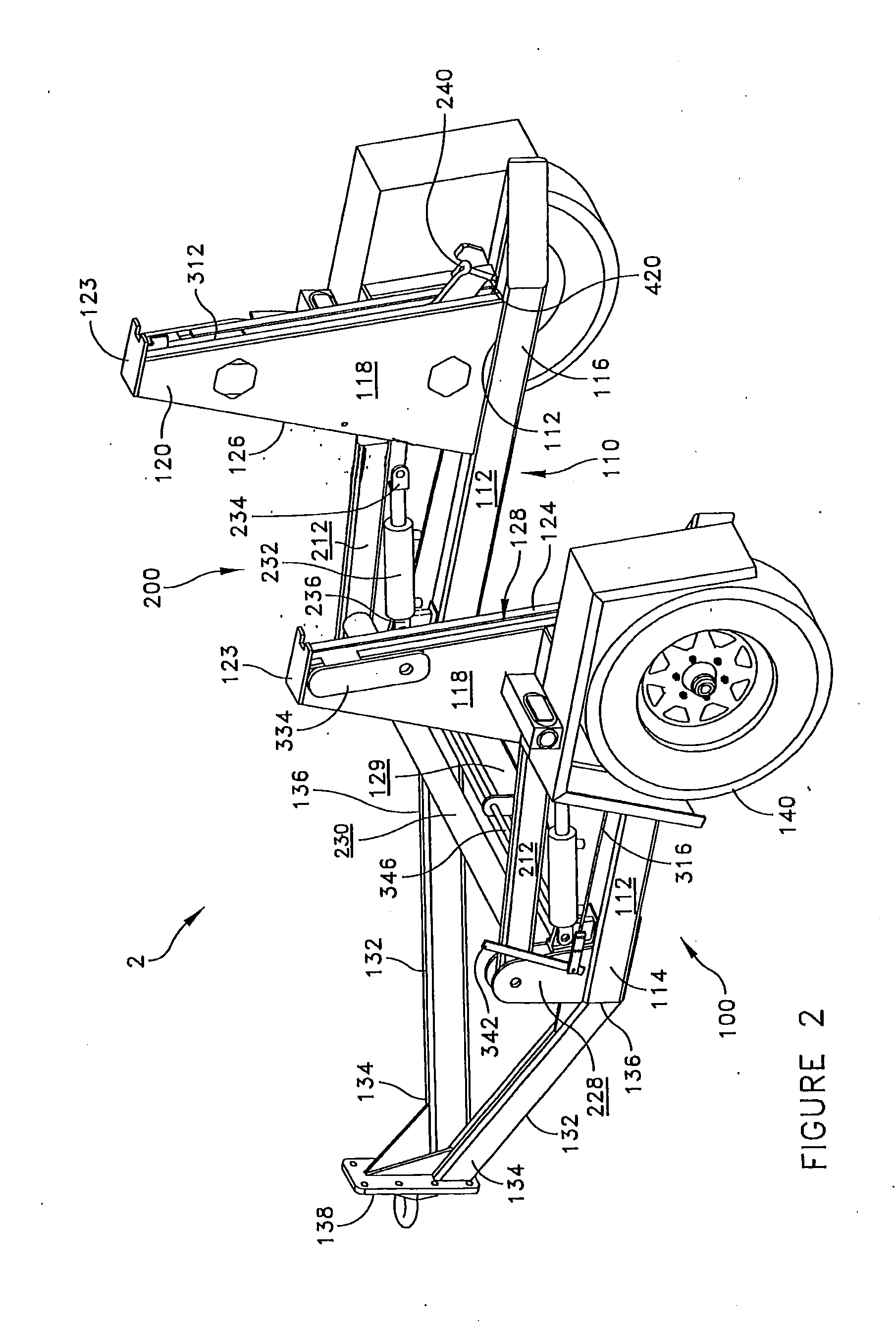 Cable reel trailer