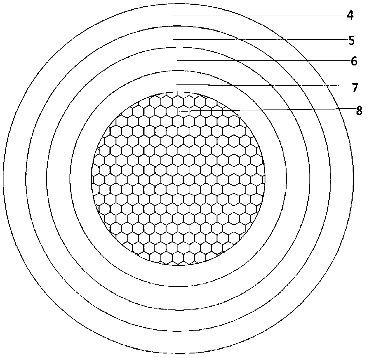 Method for making bulletproof and explosion-proof pomegranate tire