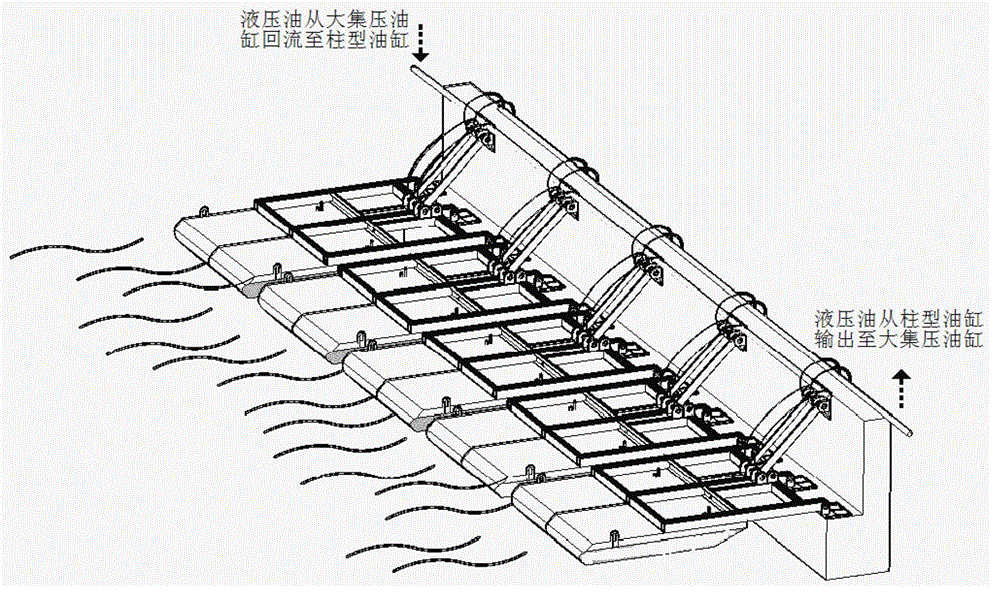 Wave power generator set and power generation method thereof