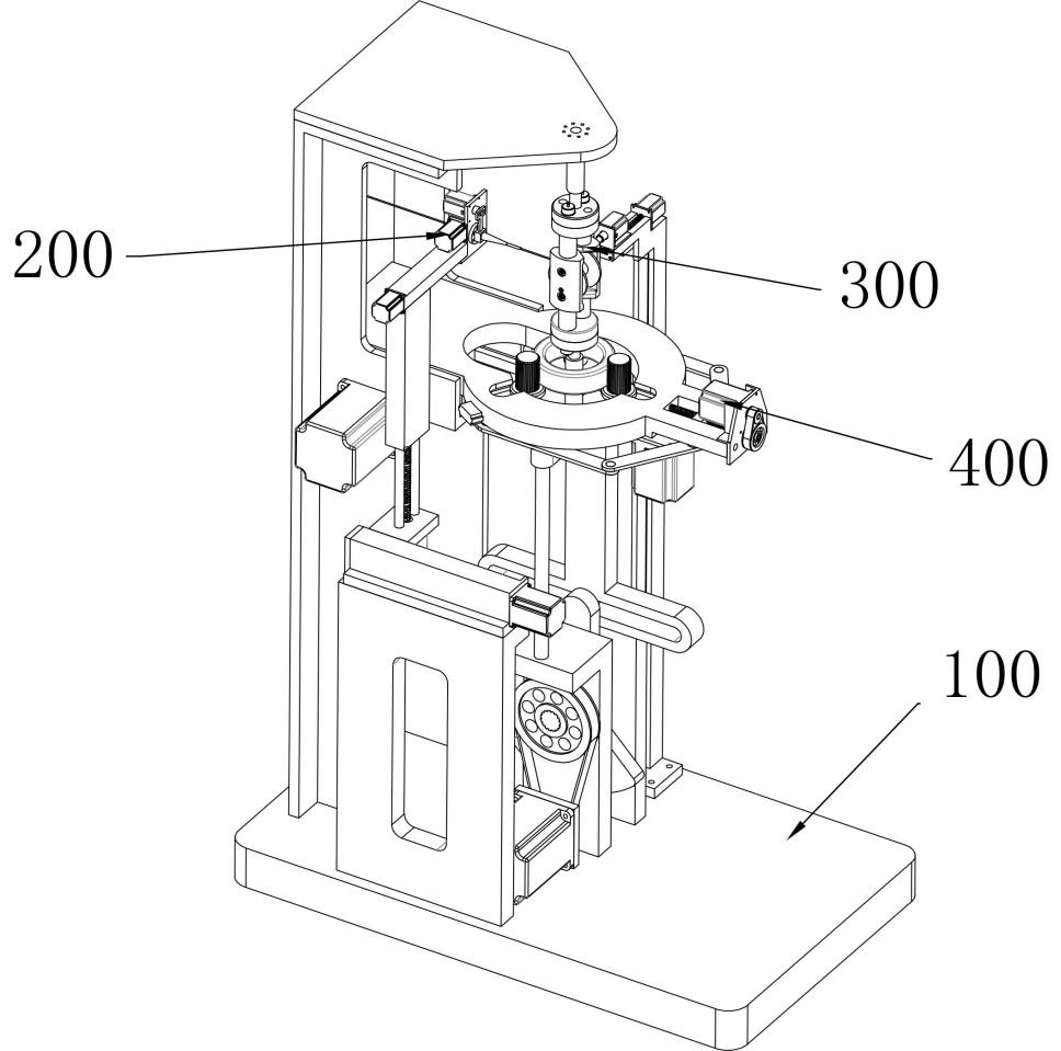 A toroidal inductor automatic winding device