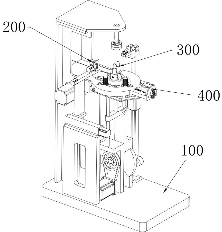 A toroidal inductor automatic winding device