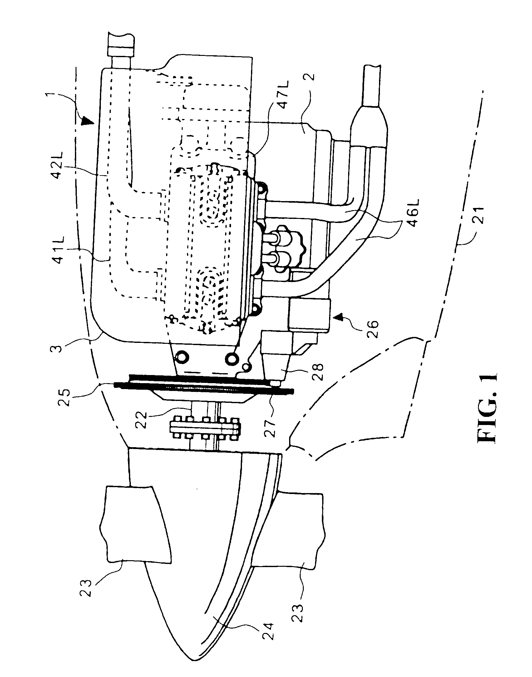 Harness outlet structure of engine