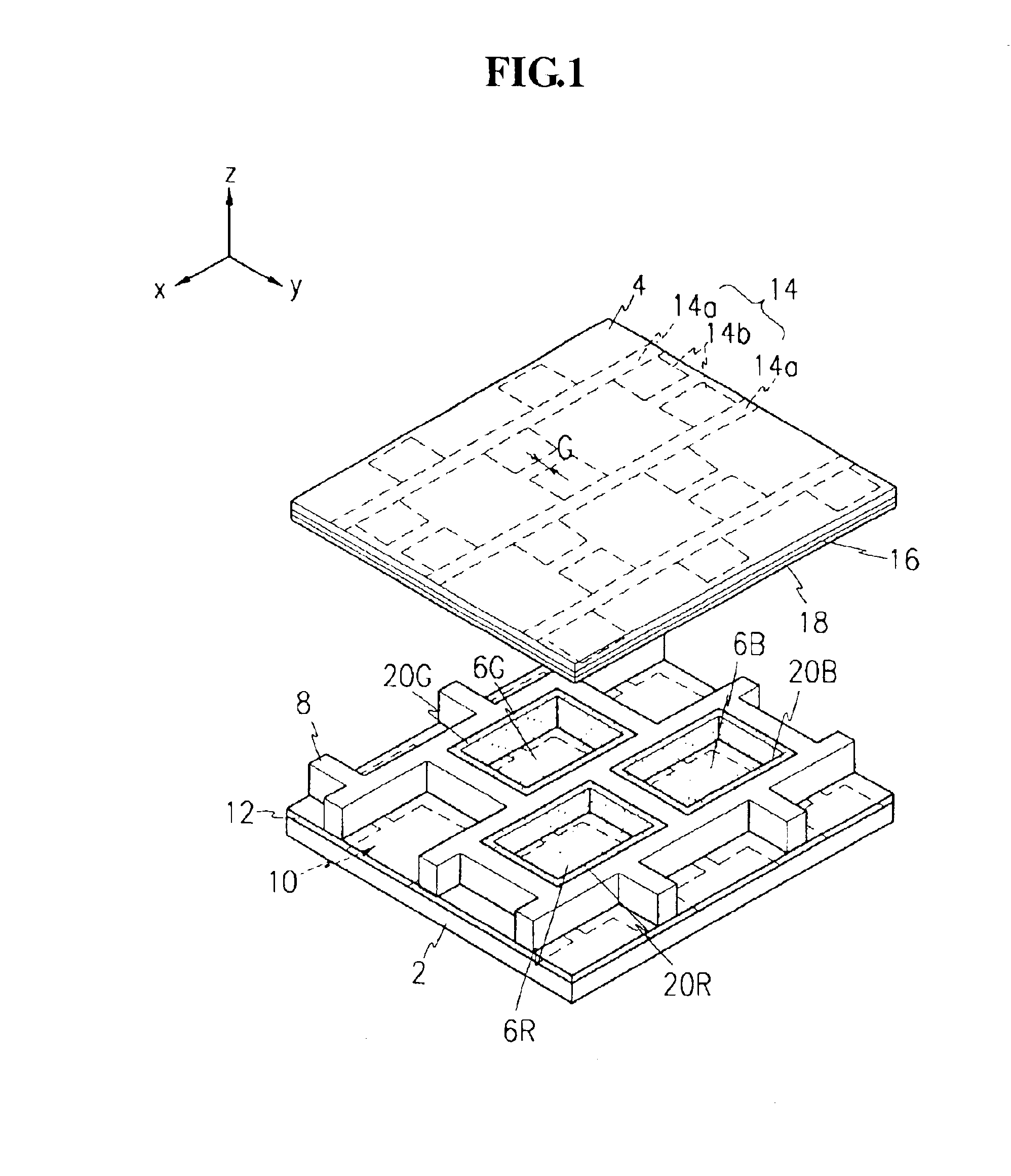 Plasma display panel having delta discharge cell arrangement