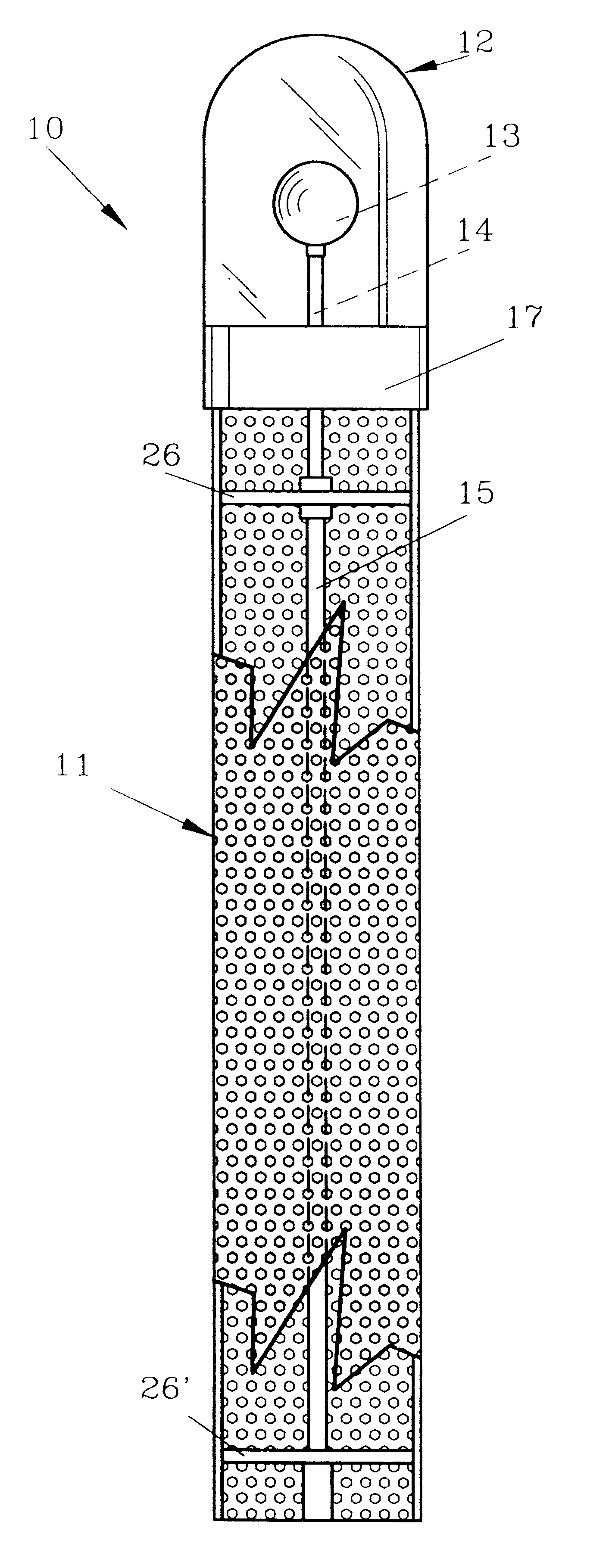 Freezing weather indicator and method