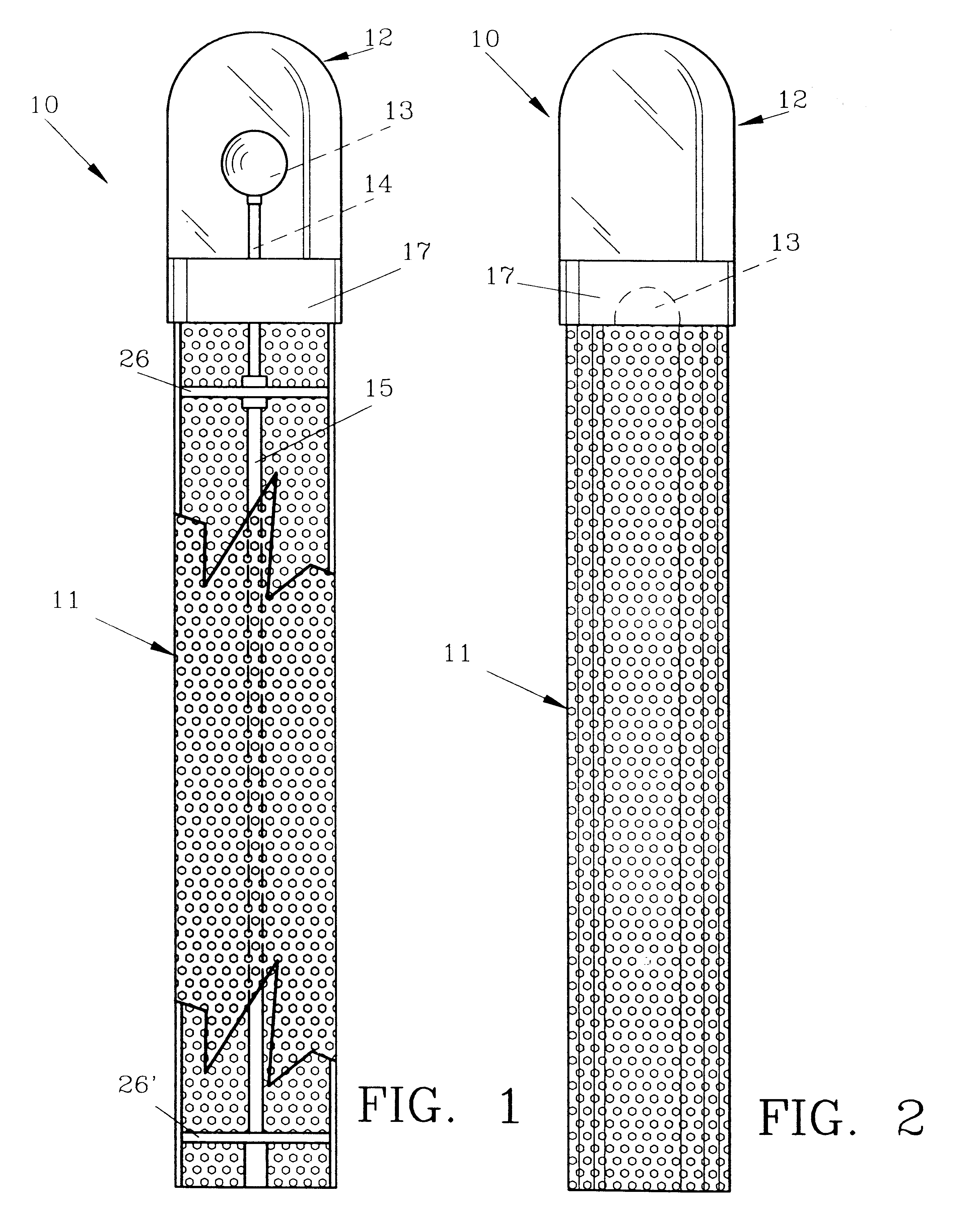 Freezing weather indicator and method