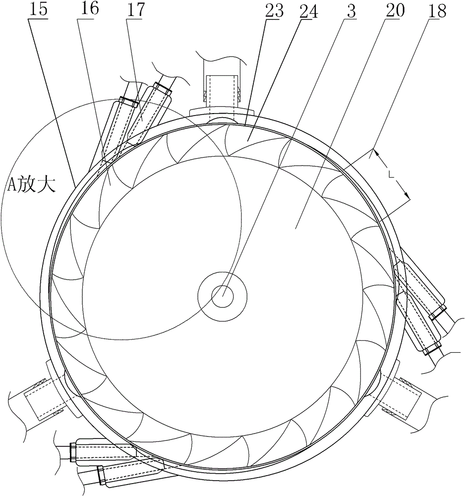 Multistage compressed gas engine and motor vehicle