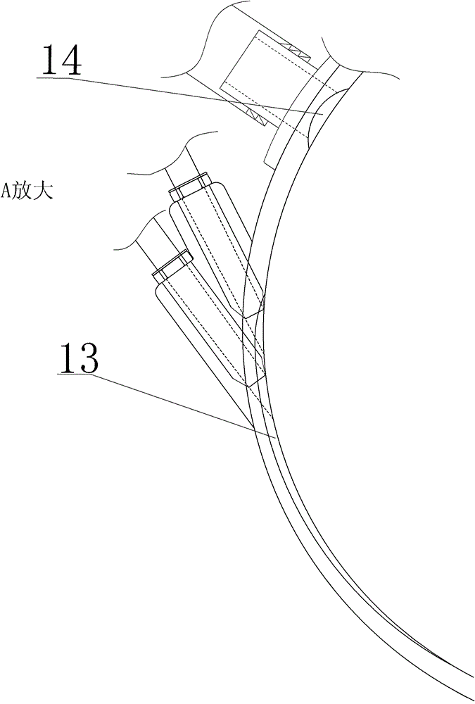 Multistage compressed gas engine and motor vehicle